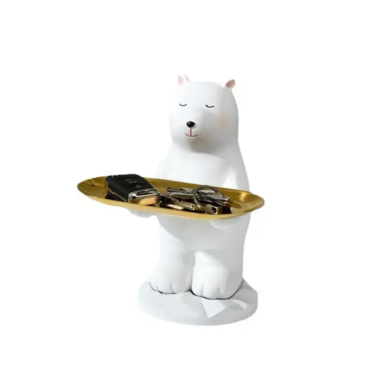 Modern Art Resin Bear Showpiece for Home Styling